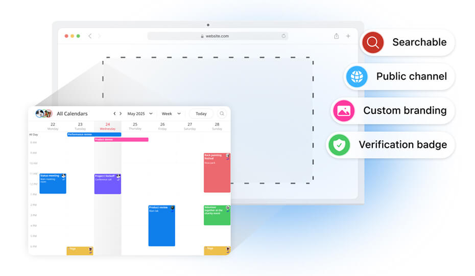 Shared Events Calendar Community Calendar with GroupCal - shared community events