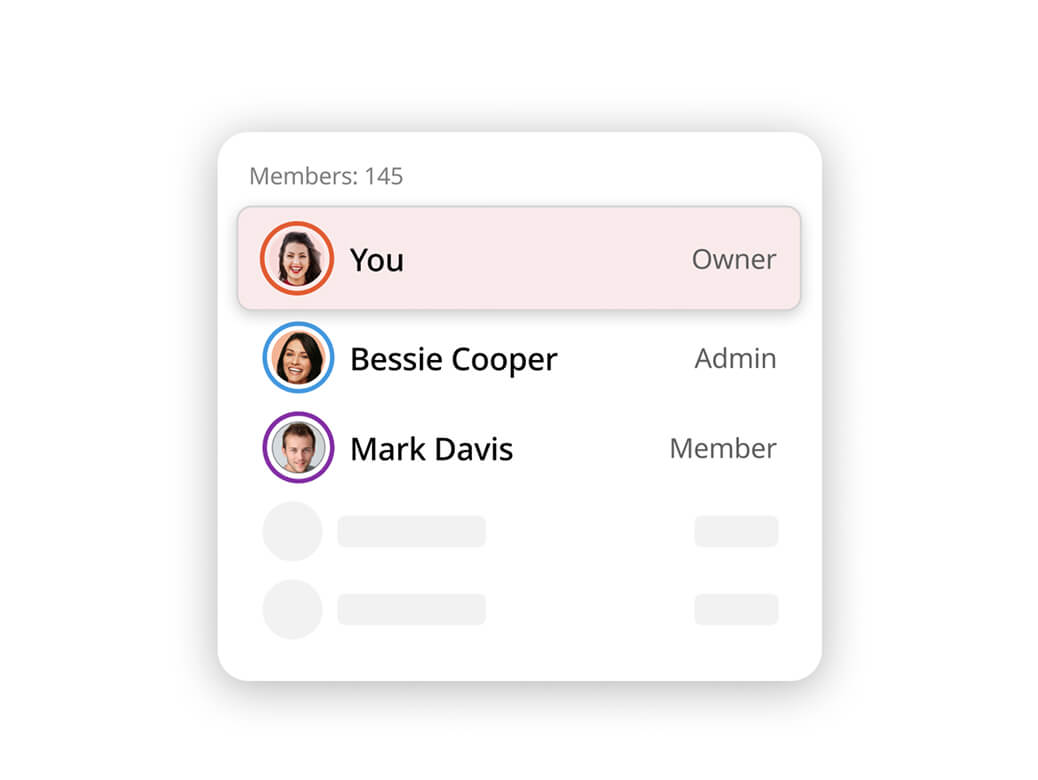 Different member roles in GroupCal: Owner, Admin, Member