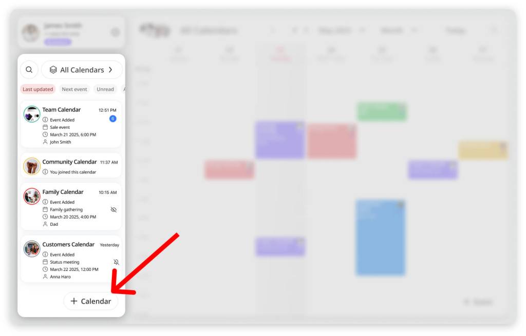 Creating new calendars