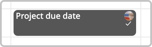 A single event on the Calendar view of GroupCal web app