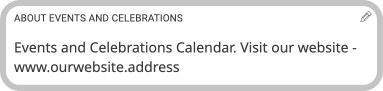 GroupCal - calendar details popup - business description section