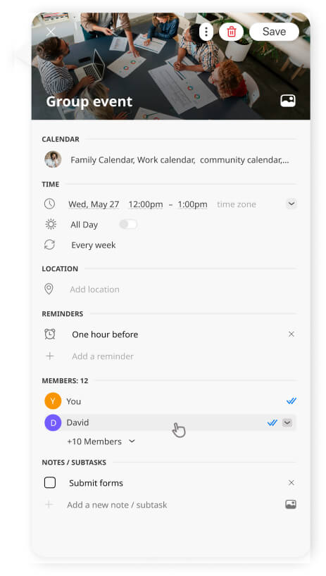 Event Details Screen