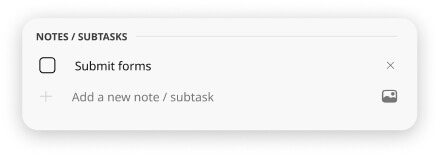 GroupCal event details popup - Notes section