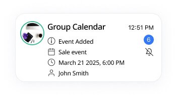 Don't send reminders indication on the calendar