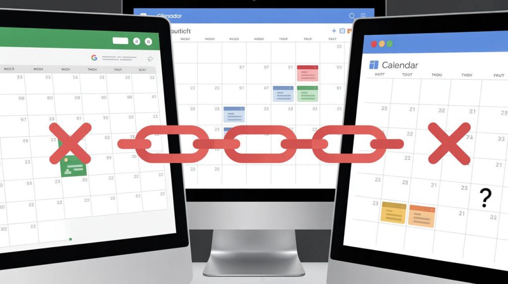 GroupCal, Outlook, iCloud do't support cross platform sharing